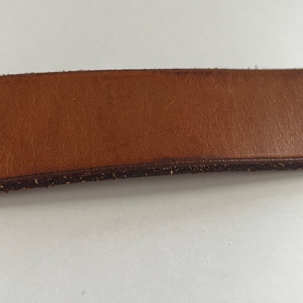 Banana Republic Brown Leather Belt with Brass Buckle - Picture 7 of 16